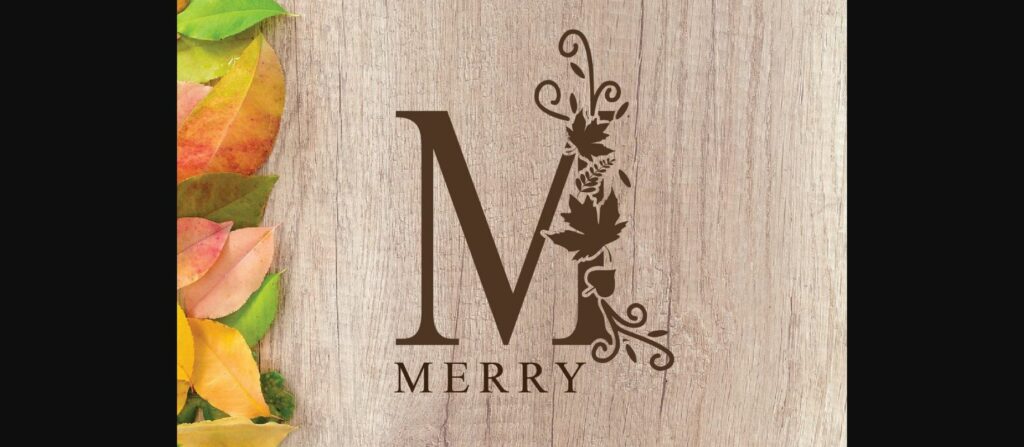 Autumn Monogram Font Poster 4