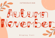 Autumn November Font Poster 1