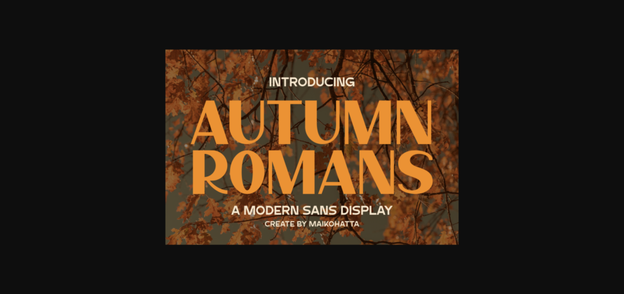 Autumn Romans Font Poster 3