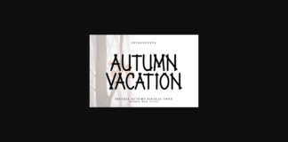 Autumn Vacation Font Poster 1