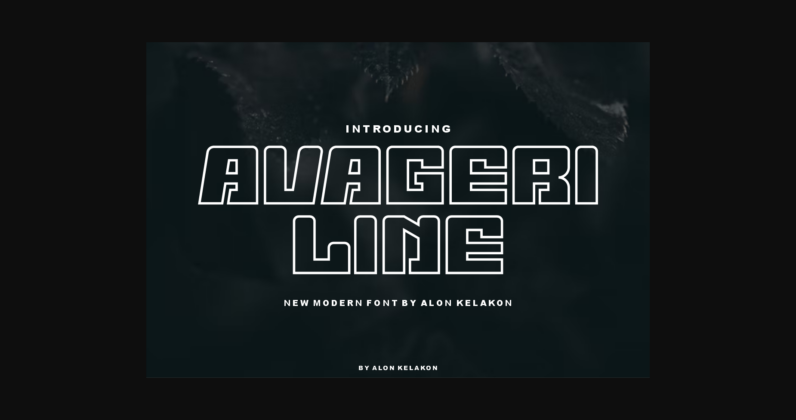 Avageri Line Font Poster 3