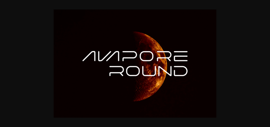 Avapore Round Font Poster 3