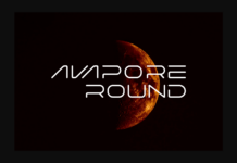 Avapore Round Font Poster 1