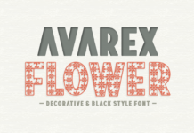 Avarex Flower Font Poster 1