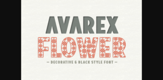 Avarex Flower Font Poster 1
