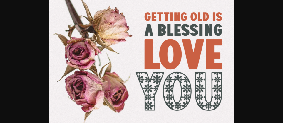 Avarex Flower Font Poster 4