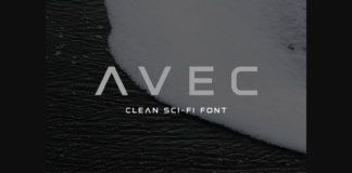 Avec Font Poster 1