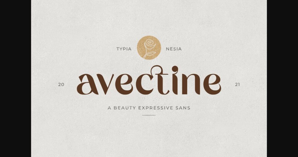 Avectine Font Poster 3