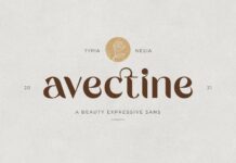 Avectine Font Poster 1