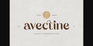 Avectine Font Poster 1