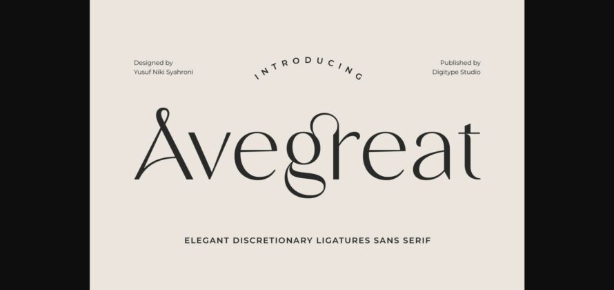 Avegreat Font Poster 3