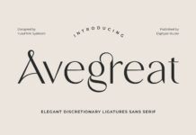 Avegreat Font Poster 1