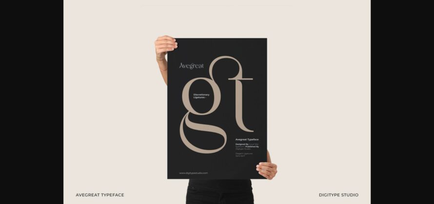 Avegreat Font Poster 4