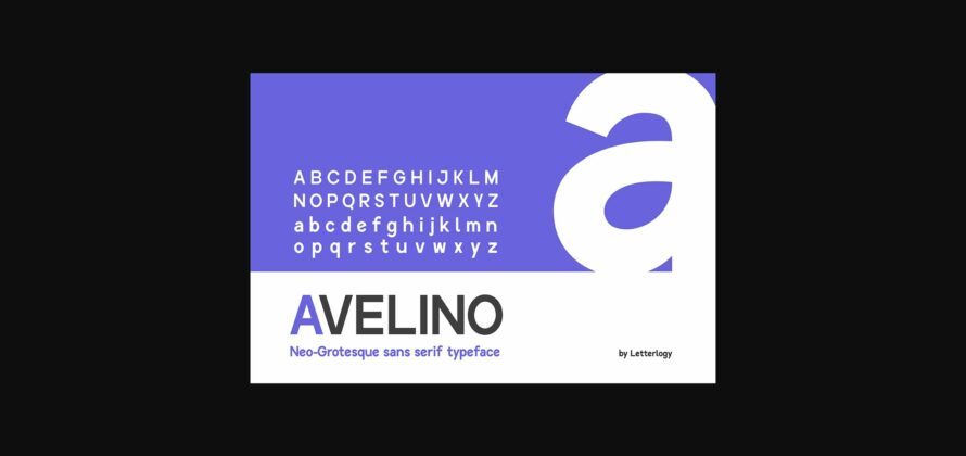 Avelino STD Font Poster 3