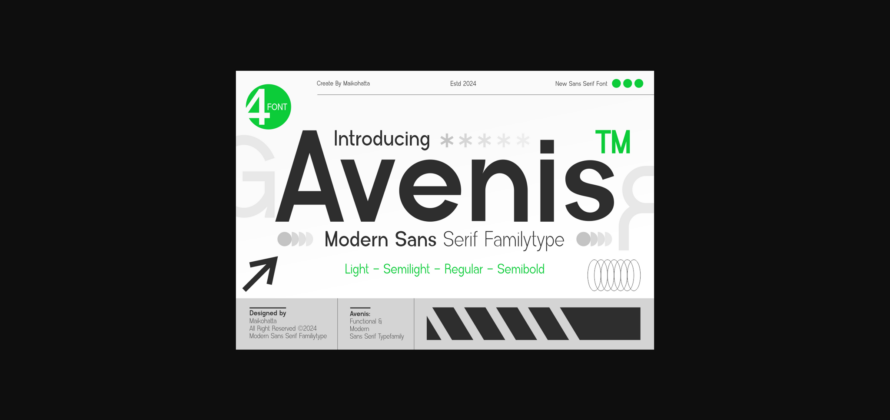 Avenis Font Poster 3