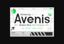 Avenis Font Poster 1