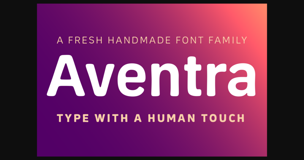 Aventra Font Poster 3