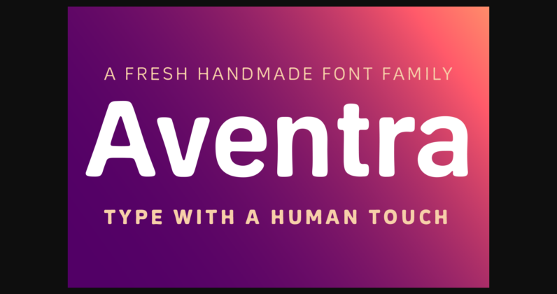 Aventra Font Poster 3