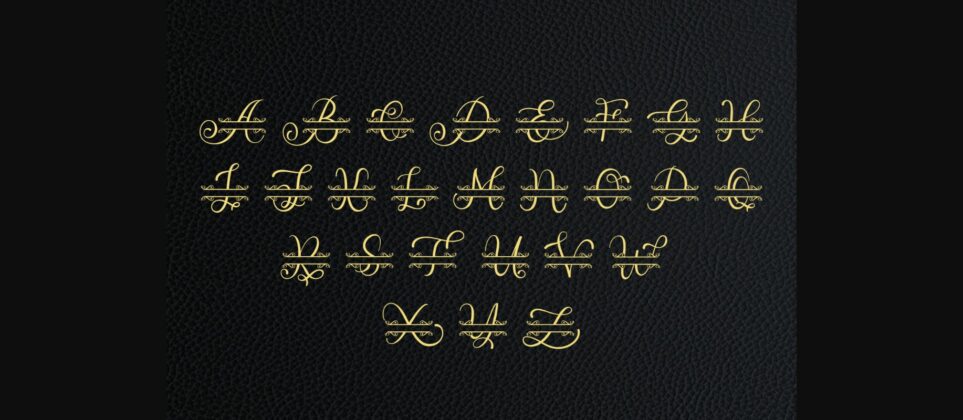Avica Monogram Font Poster 7