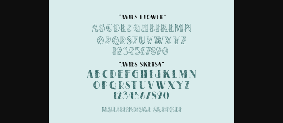 Avies Font Poster 9