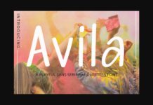 Avila Font Poster 1