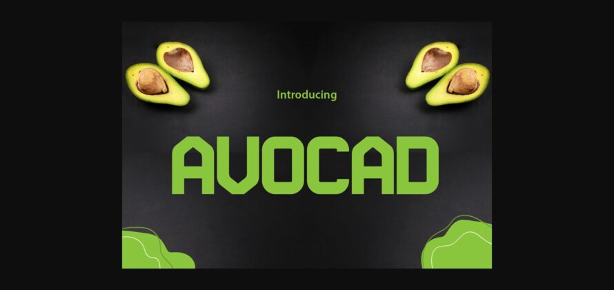 Avocad Font Poster 3