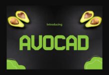 Avocad Font Poster 1