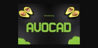 Avocad Font Poster 1