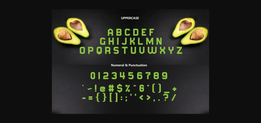 Avocad Font Poster 4