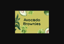 Avocado Brownies Font Poster 1