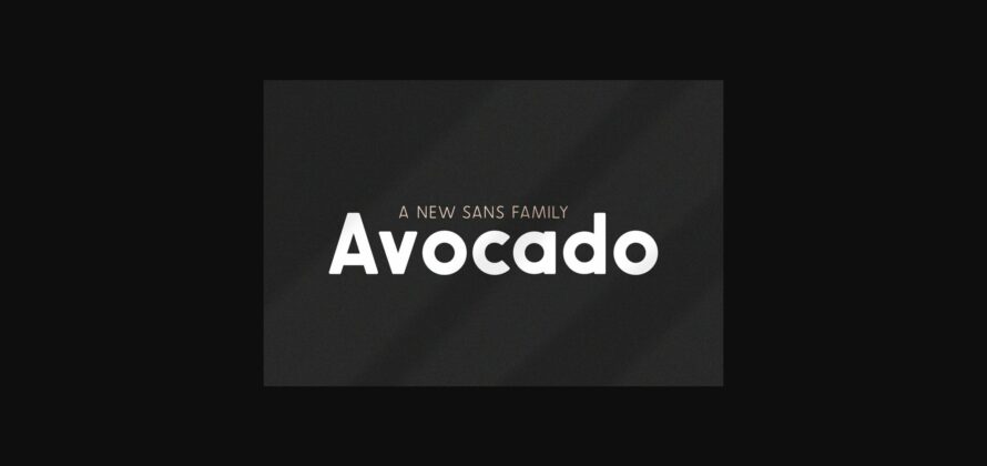 Avocado Family Font Poster 1