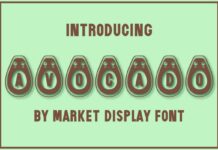 Avocado Font Poster 1