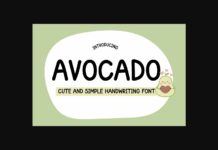 Avocado Font Poster 1