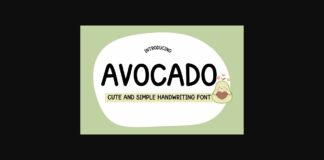 Avocado Font Poster 1