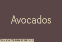 Avocados Font Poster 1