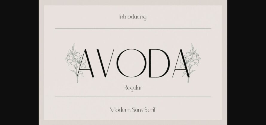 Avoda Font Poster 3