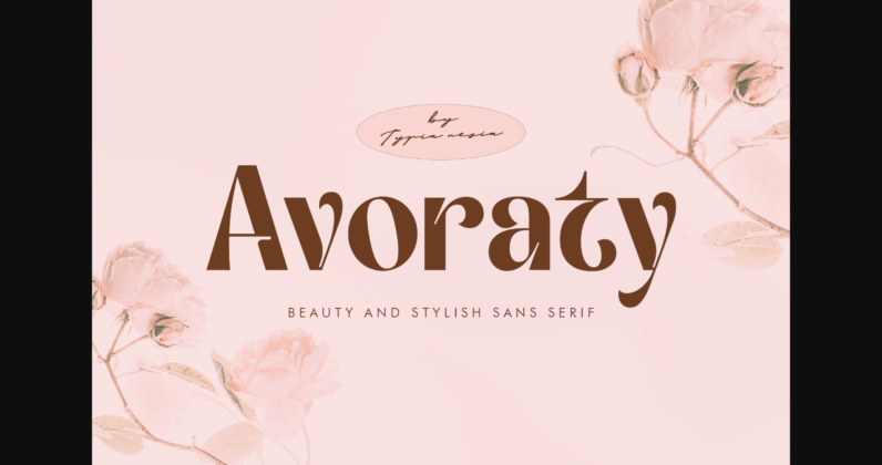 Avoraty Font Poster 3