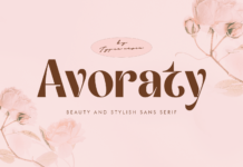 Avoraty Font Avoraty Font Poster 1