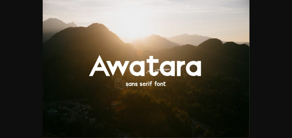 Awatara Font Poster 3
