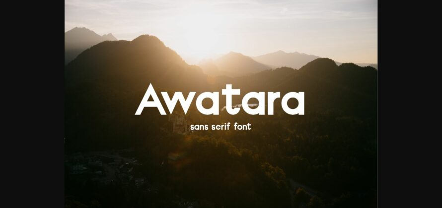 Awatara Font Poster 3