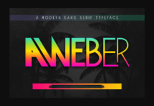 Aweber Font Poster 1