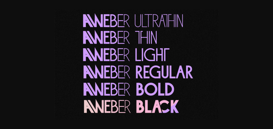 Aweber Font Poster 9