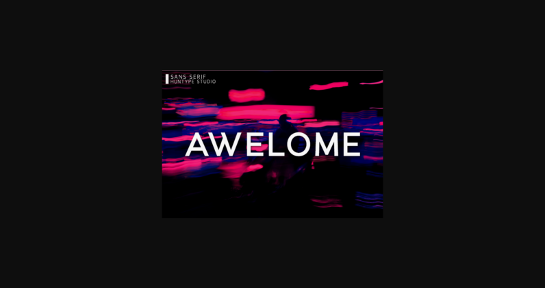 Awelome Font Poster 3