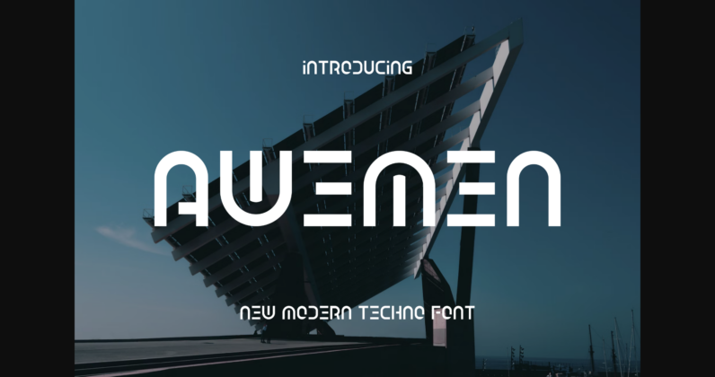 Awemen Font Poster 3