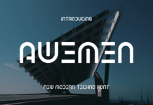 Awemen Font Awemen Font Poster 1