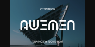 Awemen Font Poster 1