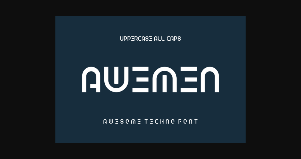 Awemen Font Poster 6