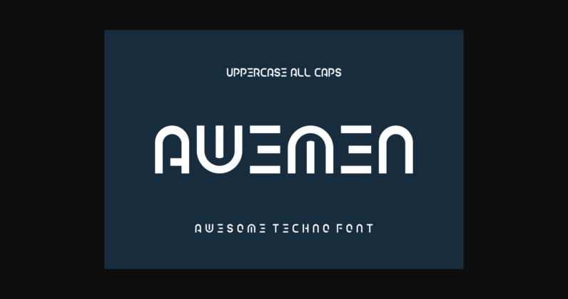 Awemen Font Poster 6