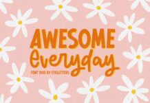 Awesome Everyday Duo Font Poster 1