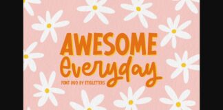 Awesome Everyday Duo Font Poster 1